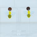 Honeybee Dangles - handmade polymer clay earrings
