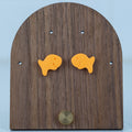 Smiling Fish Studs - handmade polymer clay earrings