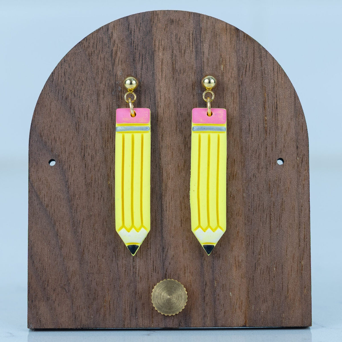 Pencil Dangles - handmade polymer clay earrings
