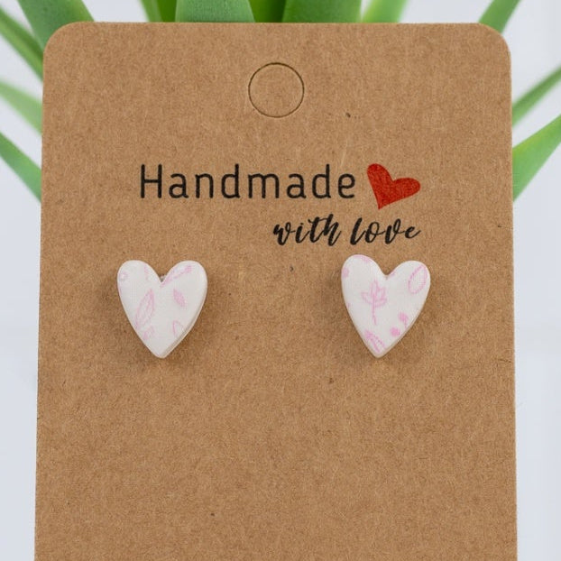 Floral Heart Studs