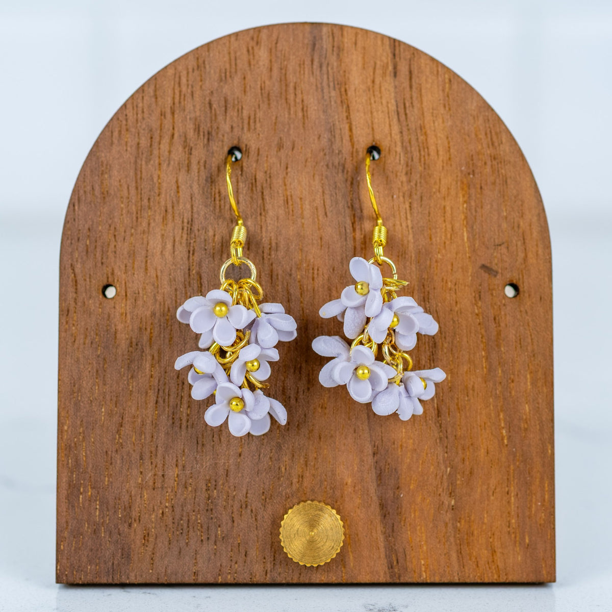 Lavender Flower Cluster Dangles