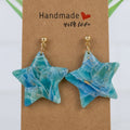 Ocean Marble Star Dangles