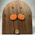 Pumpkin Studs - handmade polymer clay earrings