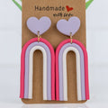 Rainbow Heart Arch Dangles