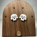 Skull Studs - handmade polymer clay earrings