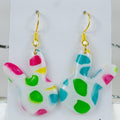 Stained Glass Bunny Dangles