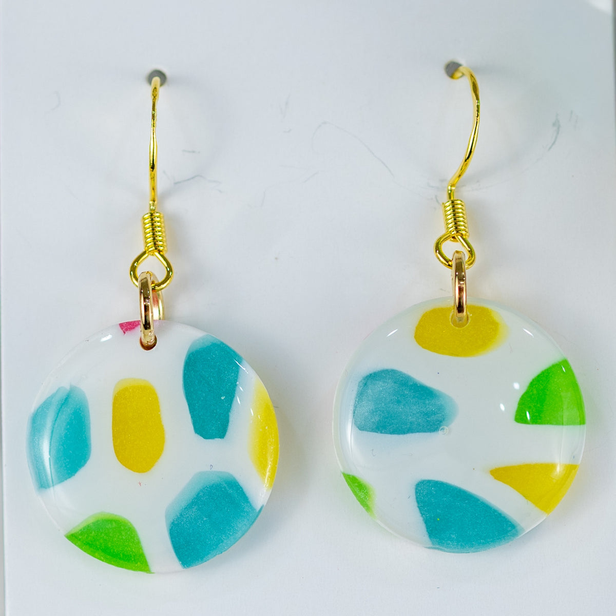 Stained Glass Circle Dangles