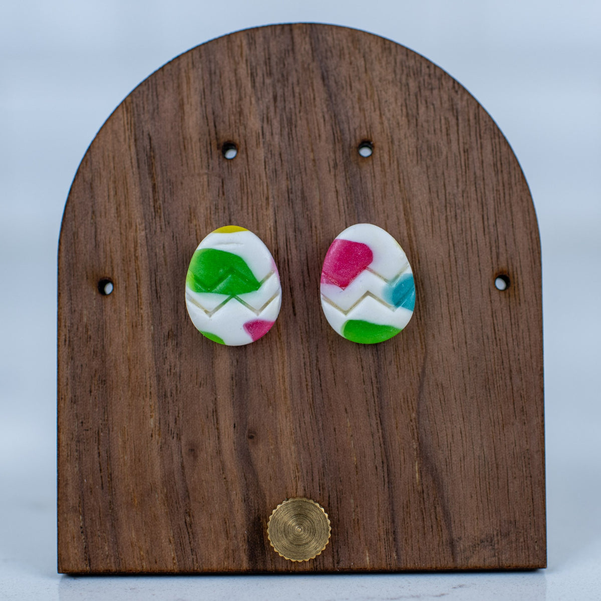 Stained Glass Egg Studs
