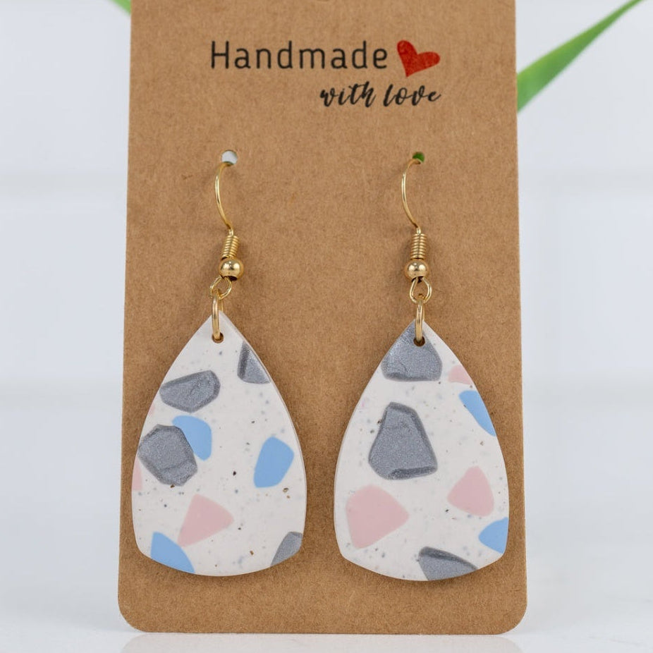 Terrazzo Teardrop Dangles