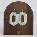 Wildflower Rectangle Cutout Dangles