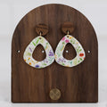 Wildflower Teardrop Cutout Dangles